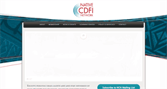 Desktop Screenshot of nativecdfi.net